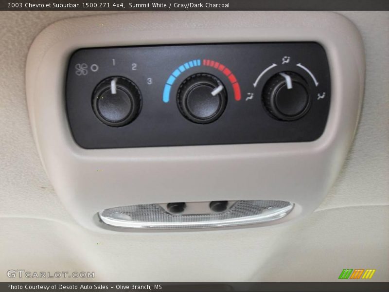 Summit White / Gray/Dark Charcoal 2003 Chevrolet Suburban 1500 Z71 4x4
