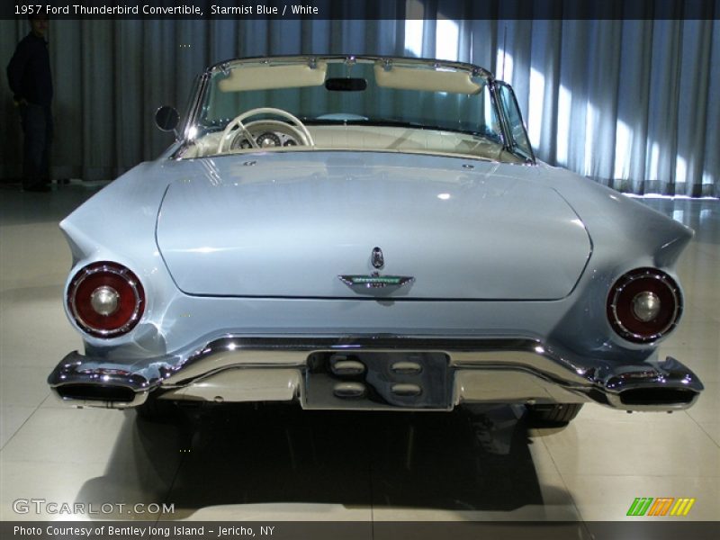1957 Ford Thunderbird Power Blue / White, Rear - 1957 Ford Thunderbird Convertible