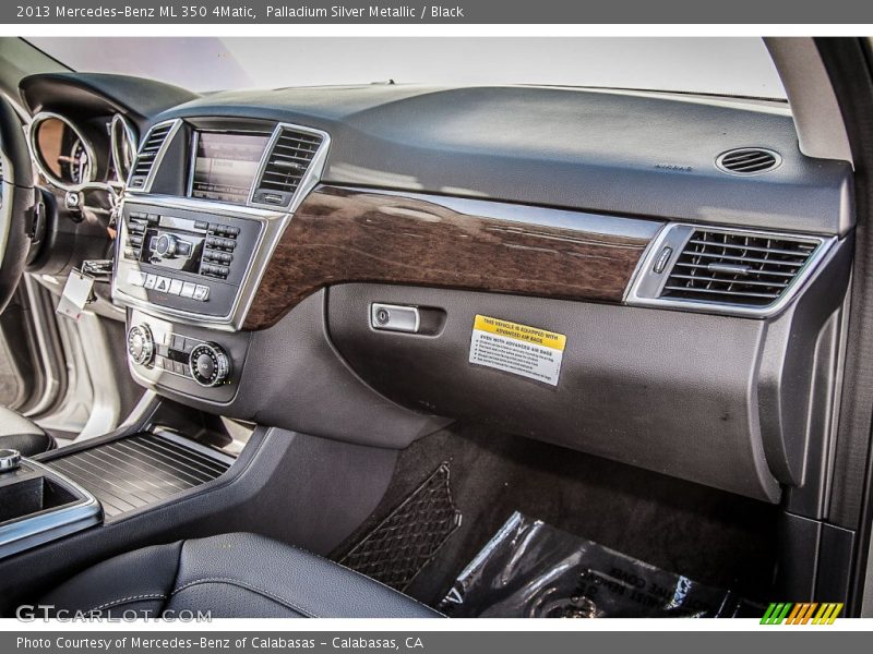 Palladium Silver Metallic / Black 2013 Mercedes-Benz ML 350 4Matic