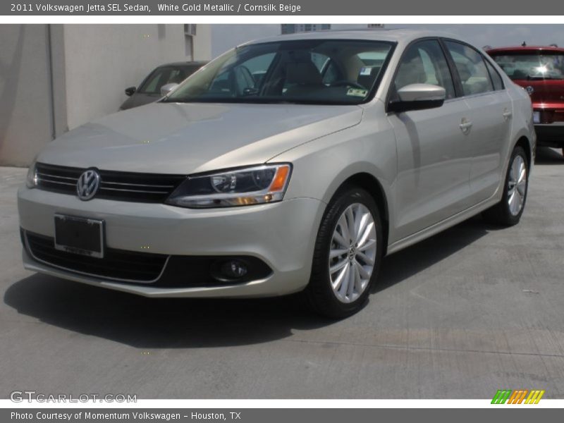 White Gold Metallic / Cornsilk Beige 2011 Volkswagen Jetta SEL Sedan