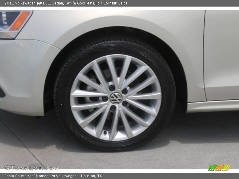 White Gold Metallic / Cornsilk Beige 2011 Volkswagen Jetta SEL Sedan
