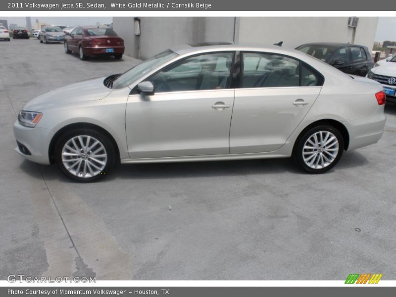 White Gold Metallic / Cornsilk Beige 2011 Volkswagen Jetta SEL Sedan