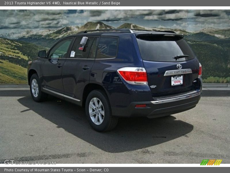 Nautical Blue Metallic / Sand Beige 2013 Toyota Highlander V6 4WD