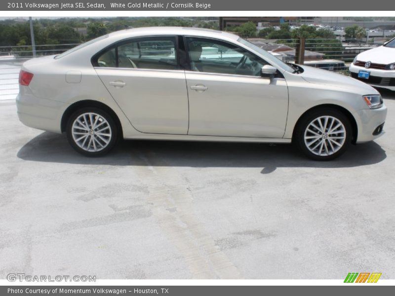 White Gold Metallic / Cornsilk Beige 2011 Volkswagen Jetta SEL Sedan
