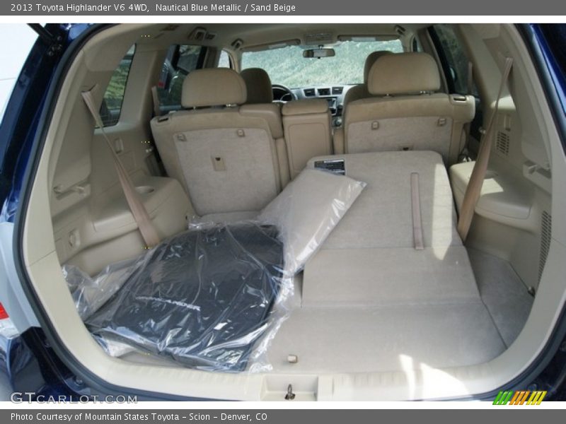 Nautical Blue Metallic / Sand Beige 2013 Toyota Highlander V6 4WD