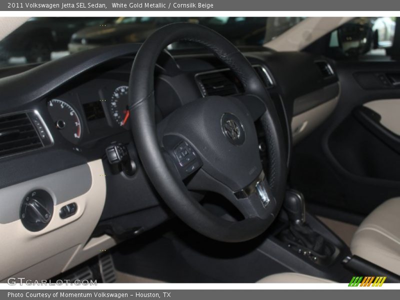 White Gold Metallic / Cornsilk Beige 2011 Volkswagen Jetta SEL Sedan