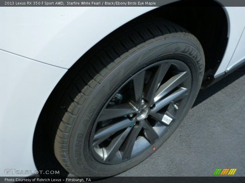 Starfire White Pearl / Black/Ebony Birds Eye Maple 2013 Lexus RX 350 F Sport AWD