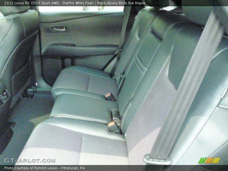 Starfire White Pearl / Black/Ebony Birds Eye Maple 2013 Lexus RX 350 F Sport AWD