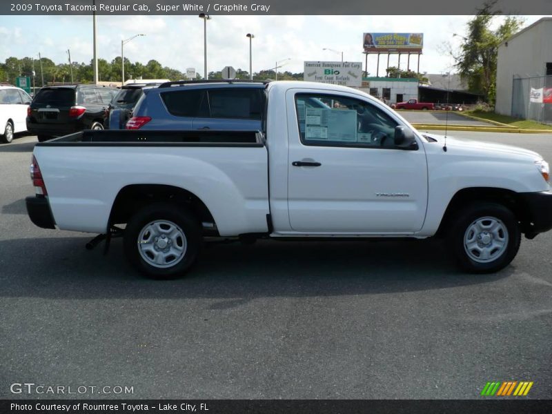 Super White / Graphite Gray 2009 Toyota Tacoma Regular Cab