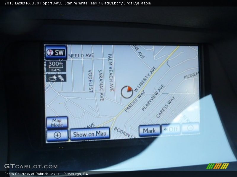 Starfire White Pearl / Black/Ebony Birds Eye Maple 2013 Lexus RX 350 F Sport AWD