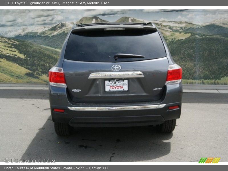 Magnetic Gray Metallic / Ash 2013 Toyota Highlander V6 4WD