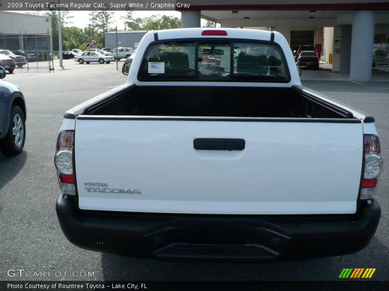Super White / Graphite Gray 2009 Toyota Tacoma Regular Cab