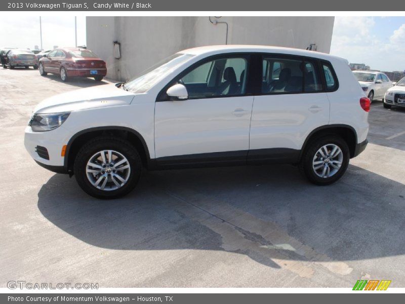 Candy White / Black 2013 Volkswagen Tiguan S
