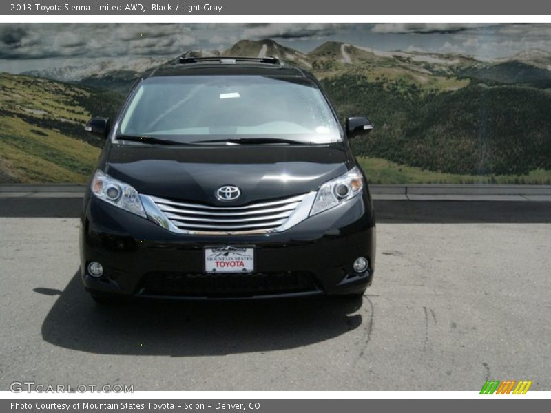 Black / Light Gray 2013 Toyota Sienna Limited AWD