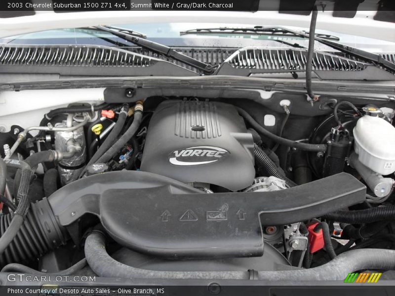 Summit White / Gray/Dark Charcoal 2003 Chevrolet Suburban 1500 Z71 4x4