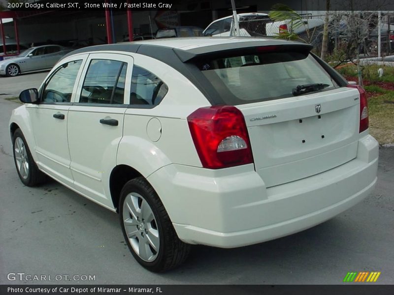 Stone White / Pastel Slate Gray 2007 Dodge Caliber SXT