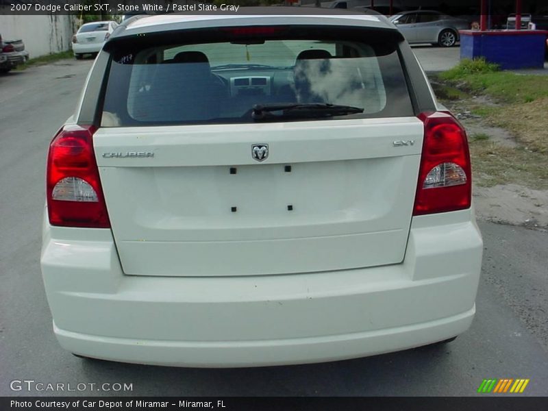 Stone White / Pastel Slate Gray 2007 Dodge Caliber SXT