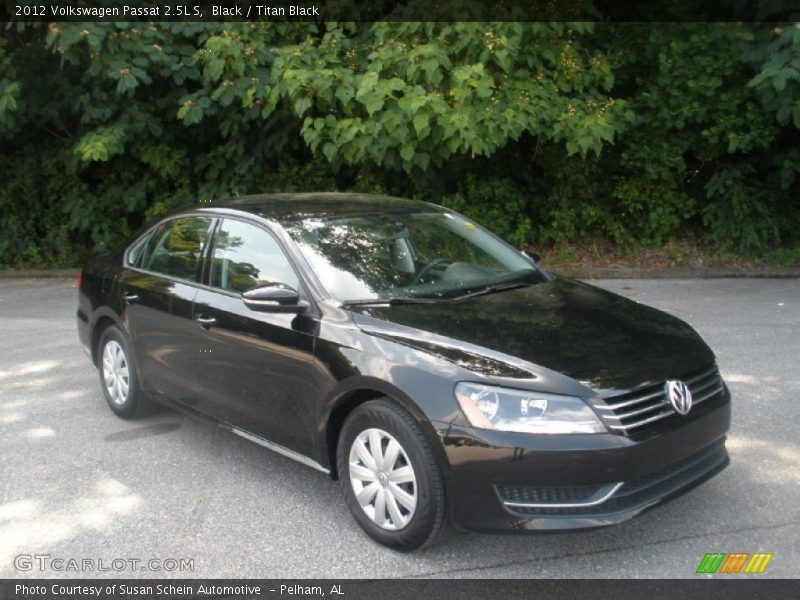Black / Titan Black 2012 Volkswagen Passat 2.5L S