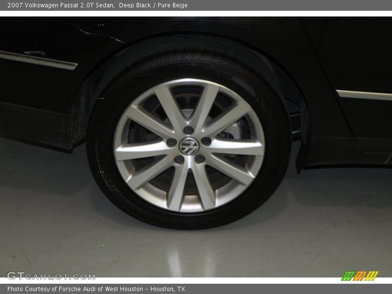 Deep Black / Pure Beige 2007 Volkswagen Passat 2.0T Sedan