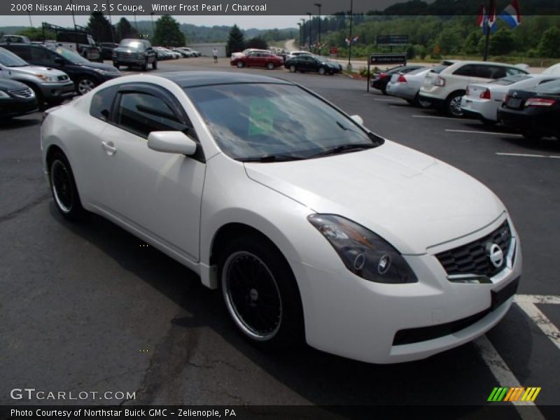 Winter Frost Pearl / Charcoal 2008 Nissan Altima 2.5 S Coupe
