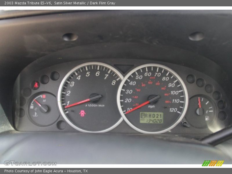 Satin Silver Metallic / Dark Flint Gray 2003 Mazda Tribute ES-V6