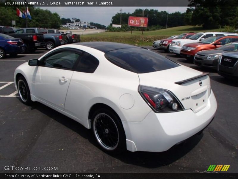 Winter Frost Pearl / Charcoal 2008 Nissan Altima 2.5 S Coupe