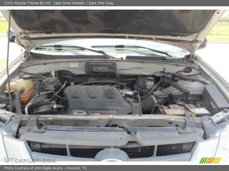 Satin Silver Metallic / Dark Flint Gray 2003 Mazda Tribute ES-V6