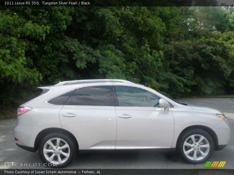 Tungsten Silver Pearl / Black 2011 Lexus RX 350