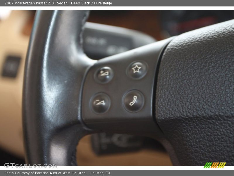 Deep Black / Pure Beige 2007 Volkswagen Passat 2.0T Sedan