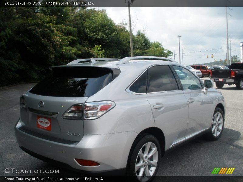 Tungsten Silver Pearl / Black 2011 Lexus RX 350