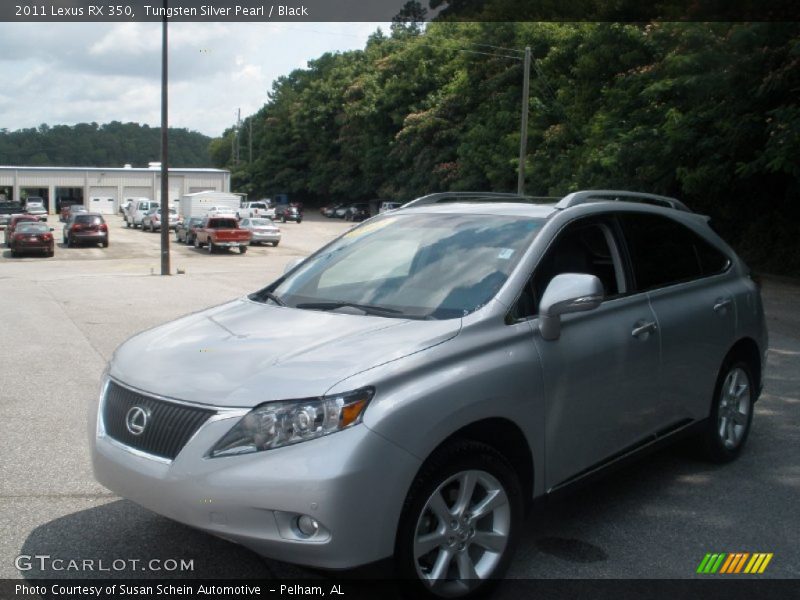 Tungsten Silver Pearl / Black 2011 Lexus RX 350