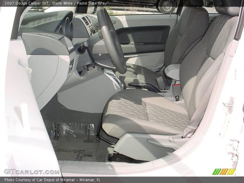 Stone White / Pastel Slate Gray 2007 Dodge Caliber SXT