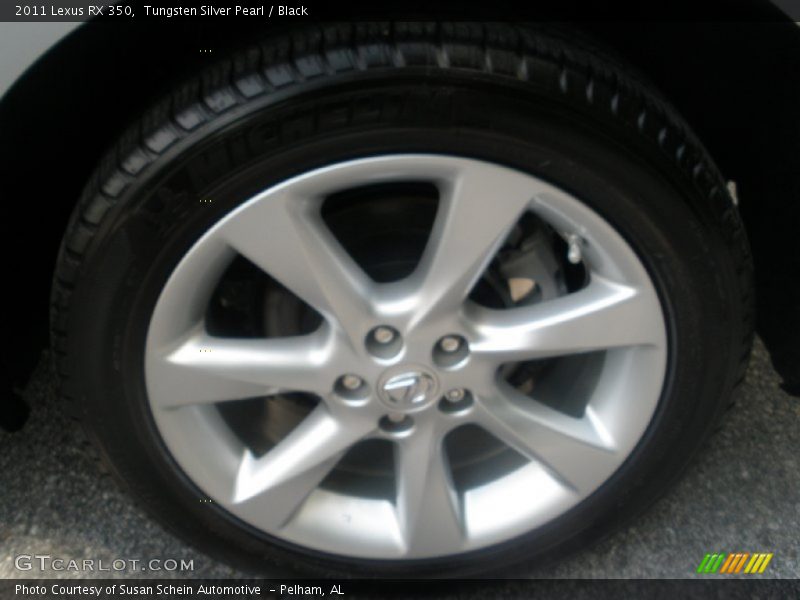 Tungsten Silver Pearl / Black 2011 Lexus RX 350
