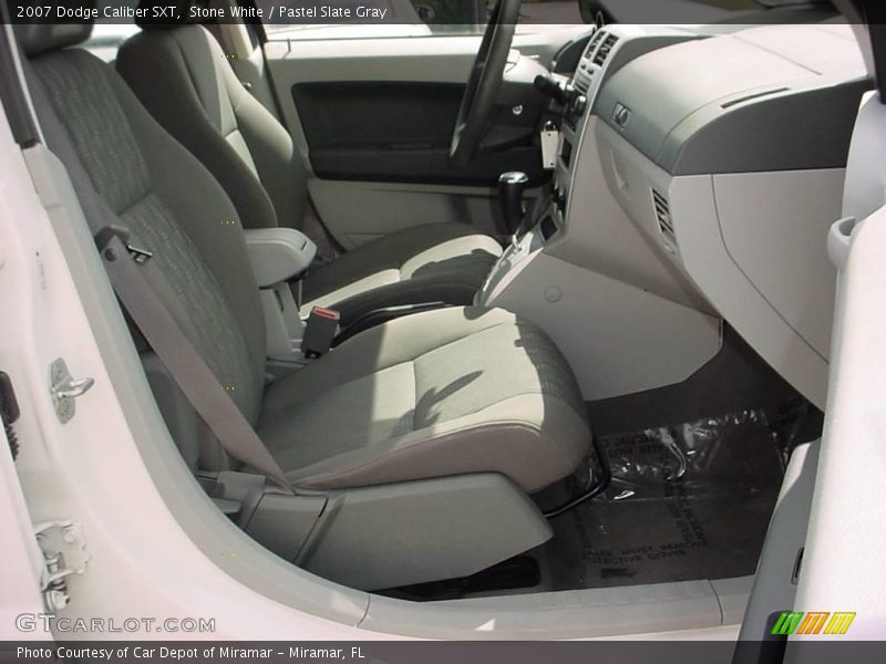 Stone White / Pastel Slate Gray 2007 Dodge Caliber SXT
