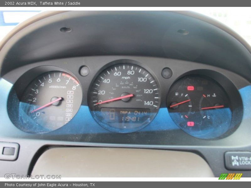 Taffeta White / Saddle 2002 Acura MDX