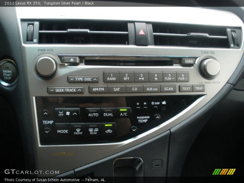 Tungsten Silver Pearl / Black 2011 Lexus RX 350