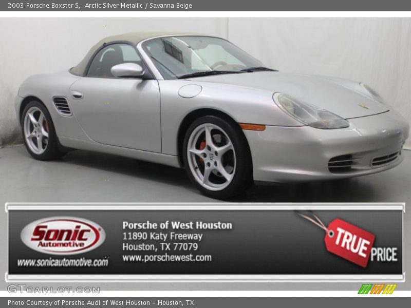 Arctic Silver Metallic / Savanna Beige 2003 Porsche Boxster S