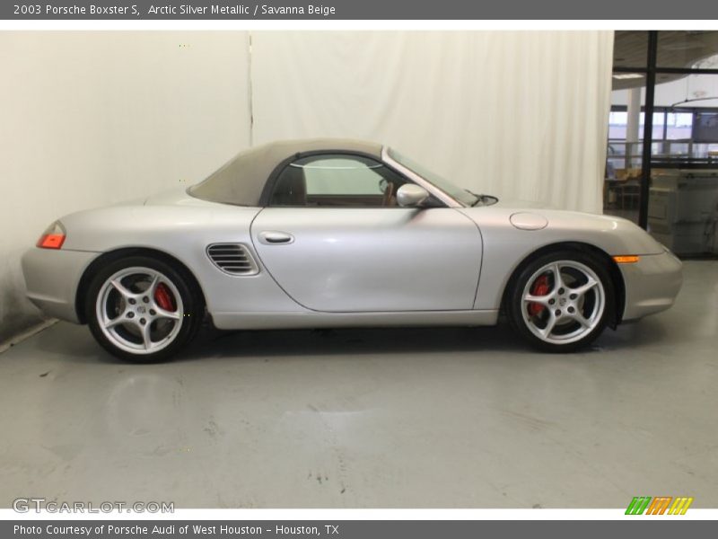 Arctic Silver Metallic / Savanna Beige 2003 Porsche Boxster S