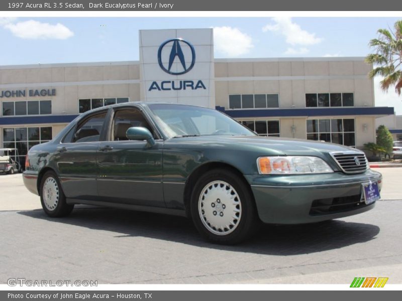Dark Eucalyptus Pearl / Ivory 1997 Acura RL 3.5 Sedan