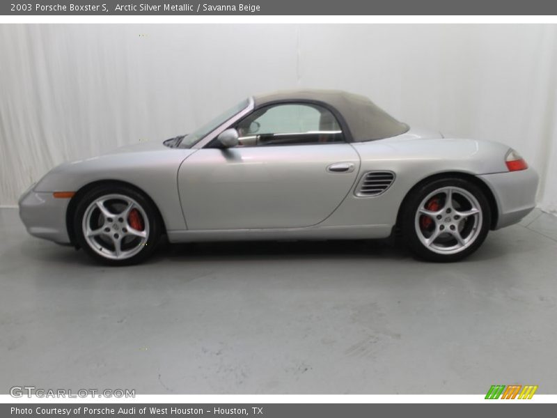 Arctic Silver Metallic / Savanna Beige 2003 Porsche Boxster S