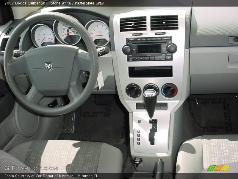Stone White / Pastel Slate Gray 2007 Dodge Caliber SXT