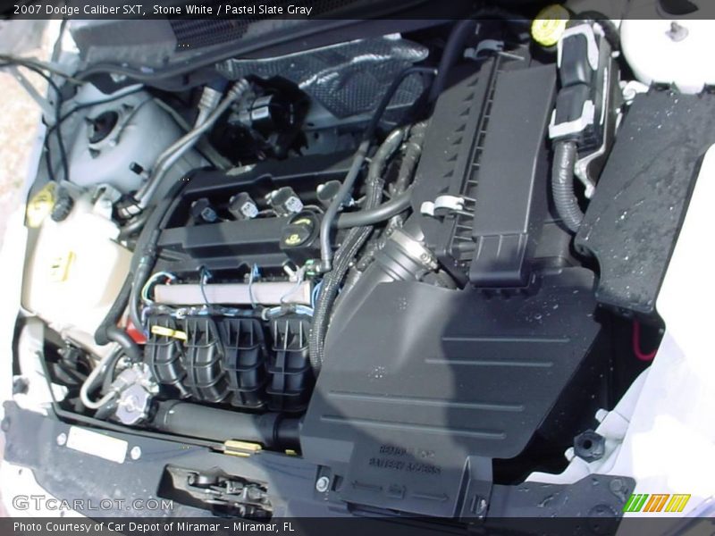 Stone White / Pastel Slate Gray 2007 Dodge Caliber SXT