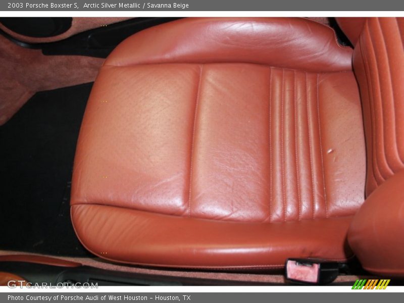 Arctic Silver Metallic / Savanna Beige 2003 Porsche Boxster S