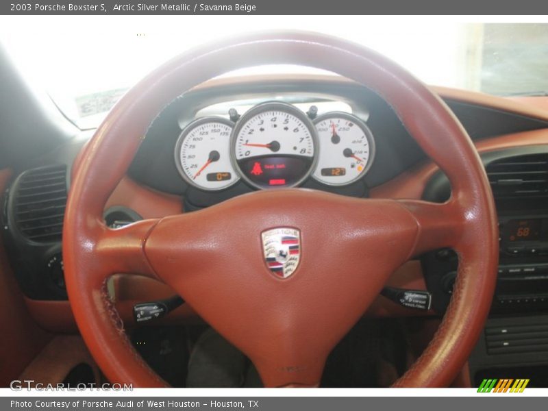 Arctic Silver Metallic / Savanna Beige 2003 Porsche Boxster S