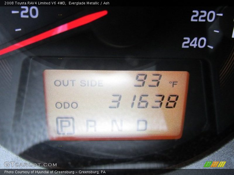 Everglade Metallic / Ash 2008 Toyota RAV4 Limited V6 4WD