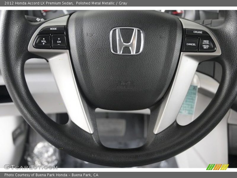 Polished Metal Metallic / Gray 2012 Honda Accord LX Premium Sedan