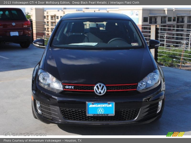 Deep Black Pearl Metallic / Interlagos Plaid Cloth 2013 Volkswagen GTI 4 Door Wolfsburg Edition