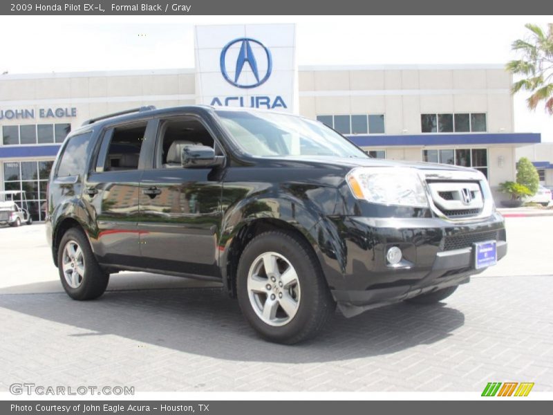 Formal Black / Gray 2009 Honda Pilot EX-L