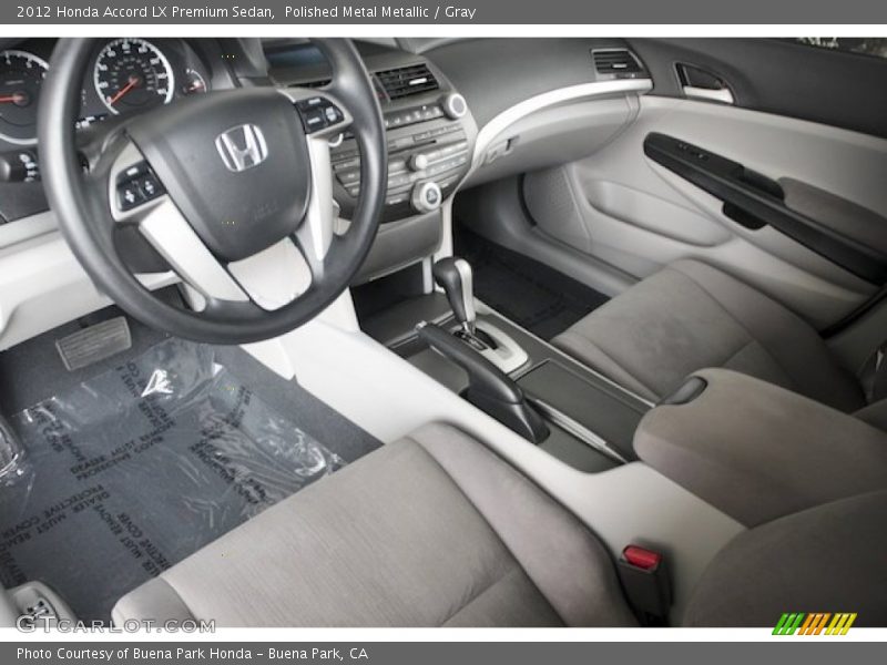 Gray Interior - 2012 Accord LX Premium Sedan 