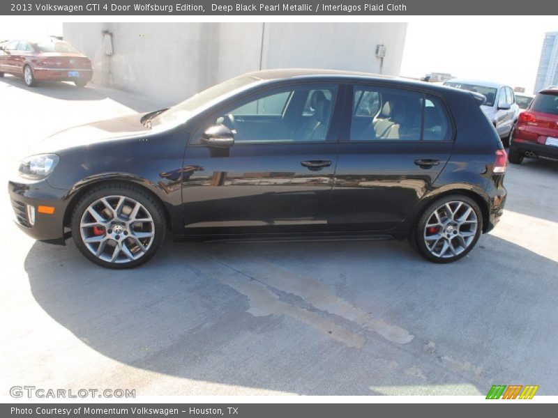 Deep Black Pearl Metallic / Interlagos Plaid Cloth 2013 Volkswagen GTI 4 Door Wolfsburg Edition